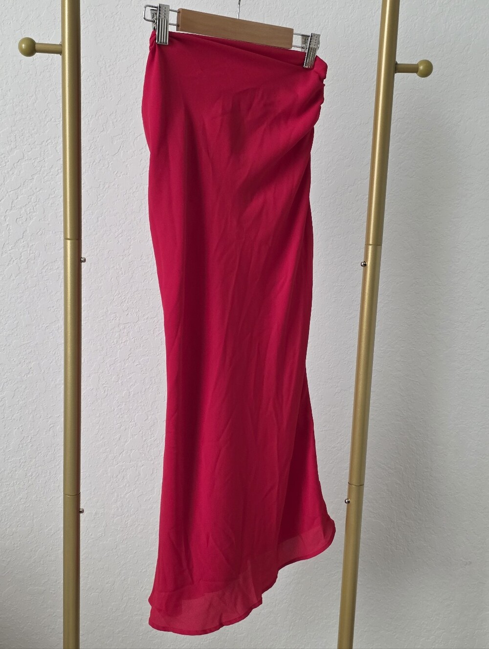 NWT Beaufille Red Vela Midi Skirt, XS, Color Vermillion - Picture 5 of 11